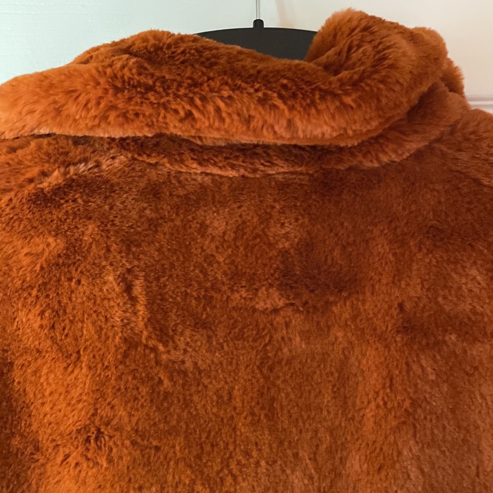 NWT Sam Edelman Rust Color Faux Fur - Picture 6 of 8